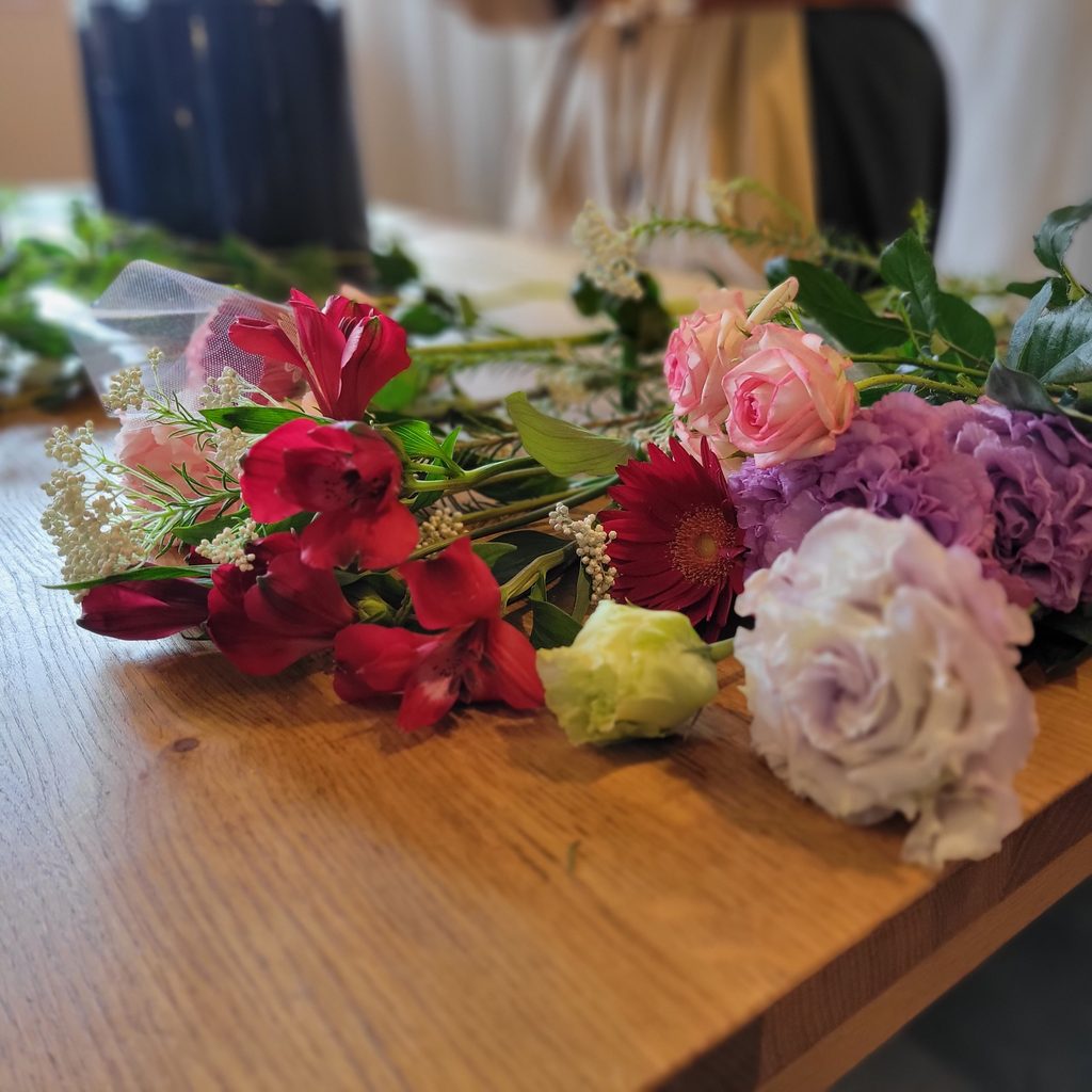 自宅で開くお花教室　自宅サロン